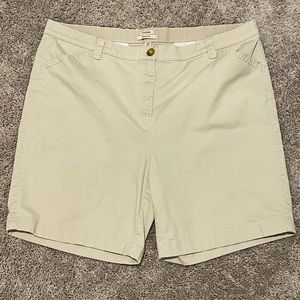 L.L. Bean classic fit khaki shorts